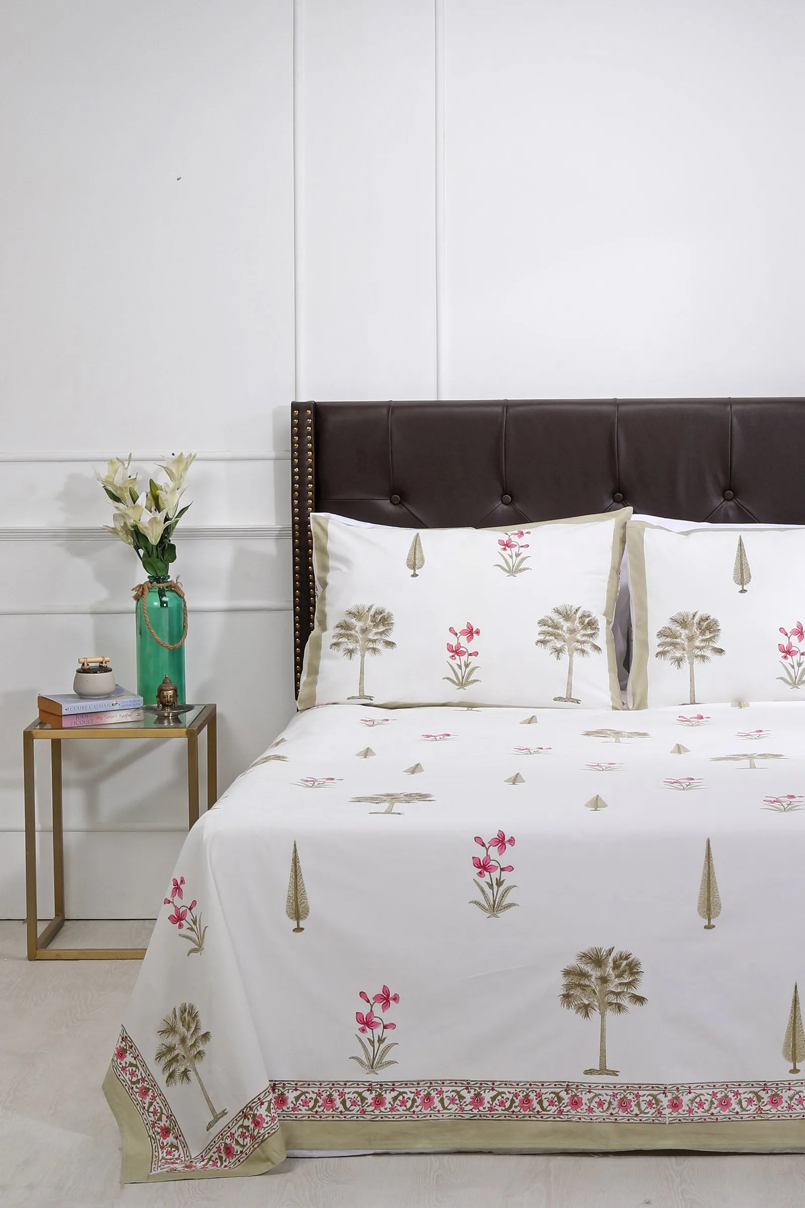 Vandana Phool Cotton Percale Bedsheet