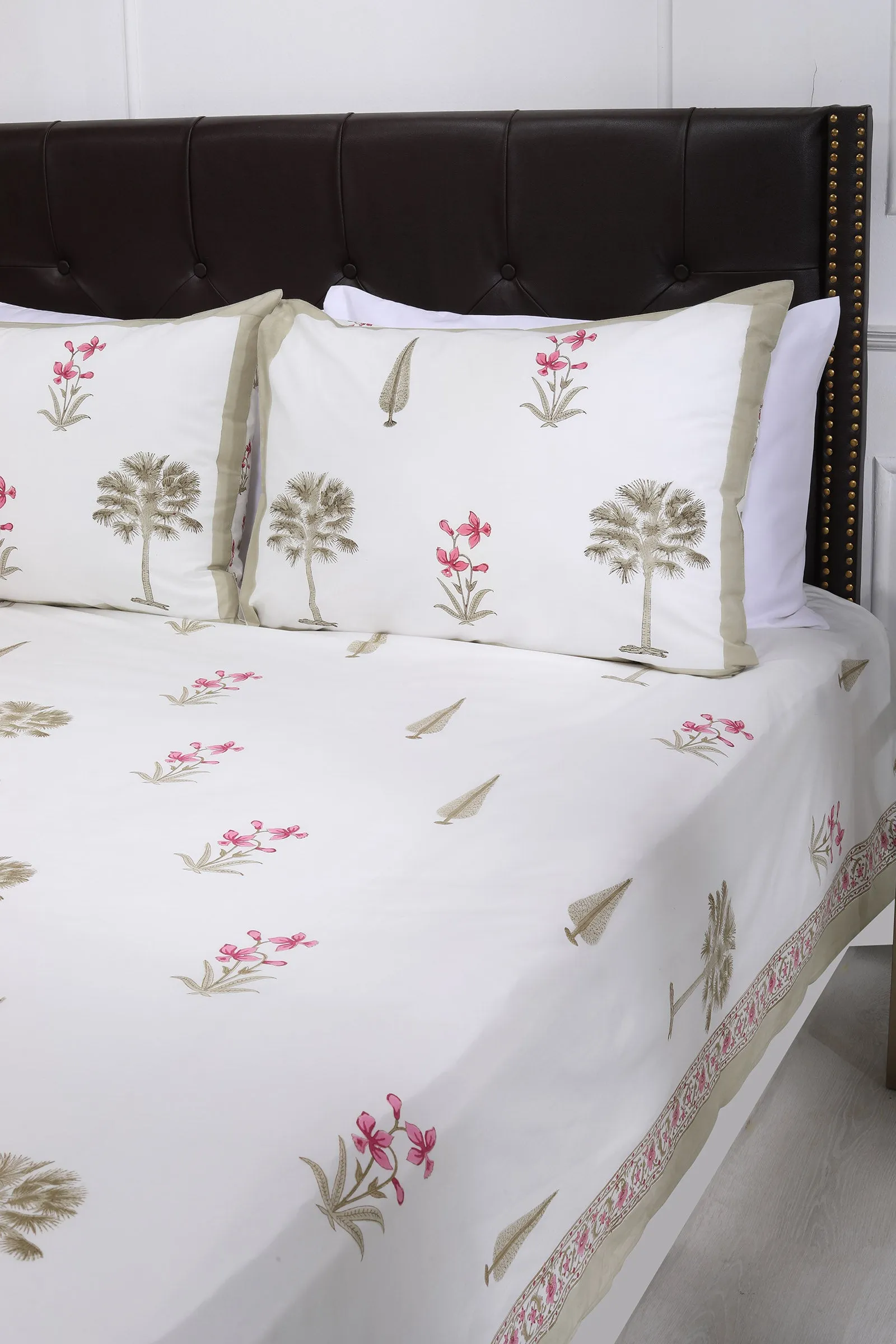 Vandana Phool Cotton Percale Bedsheet