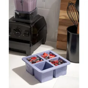 W&P Peak 4 Cube Freezer Tray with Lid, Blue