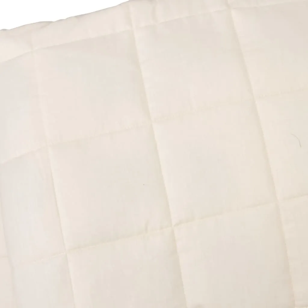 Weighted Blanket Light Cream 235x290 cm 11 kg Fabric