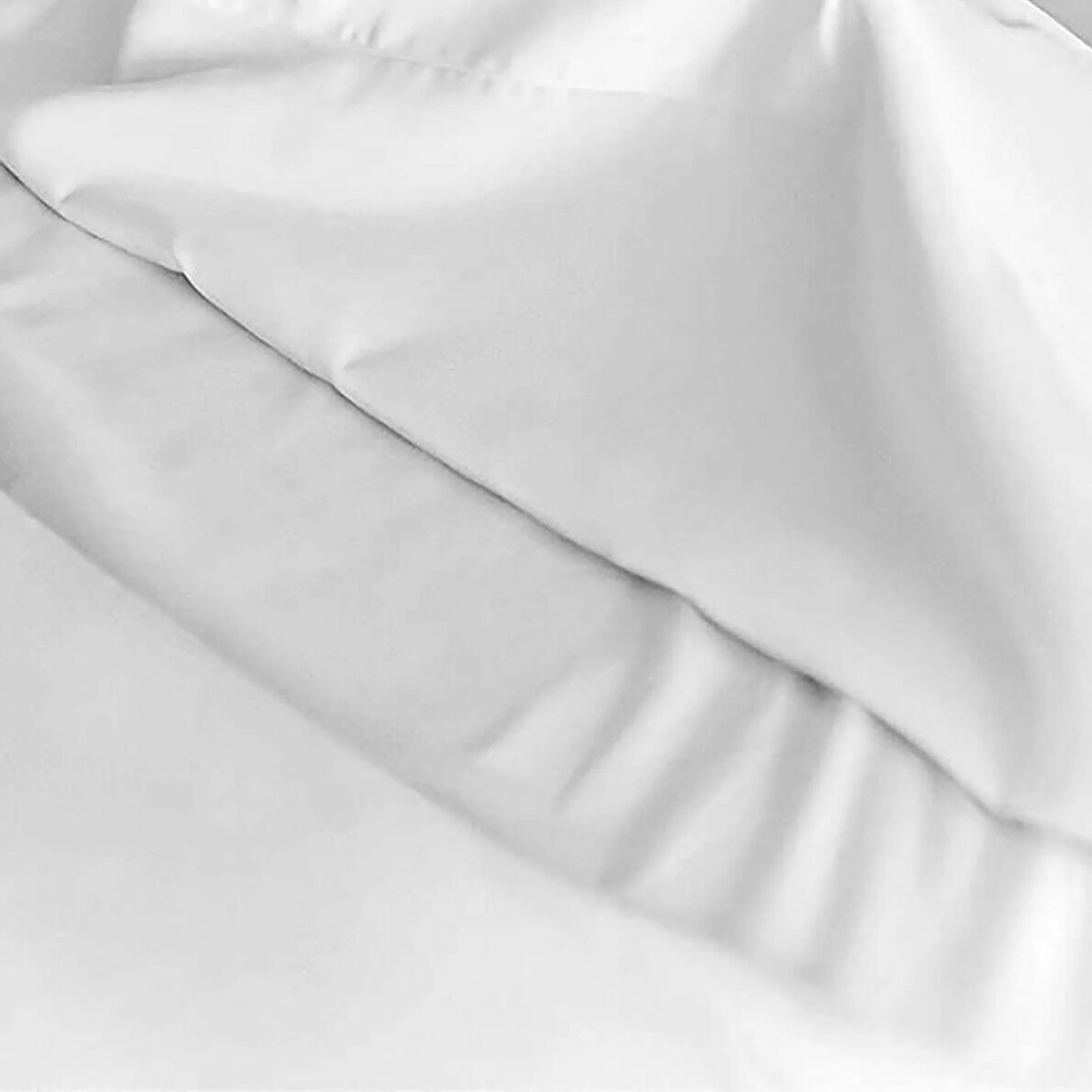 White Flat Sheets Luxury 100% Hotel Quality Cotton Rich Bed Sheets Breathable and Durable